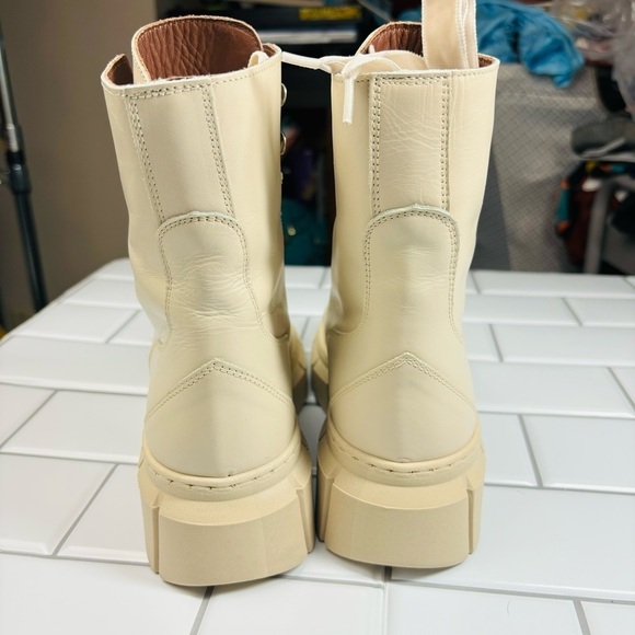 ALOHAS Can Can Leather Lace up Boot in Beige EU 36/US 6 - Picture 13 of 16